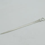 Early Georgian Sterling Silver Shell Pattern Meat Skewer 1786 London Antique