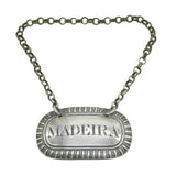 George IV Sterling Silver Maderia Decanter Label Antique 1828 London