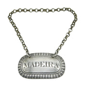 George IV Sterling Silver Maderia Decanter Label Antique 1828 London
