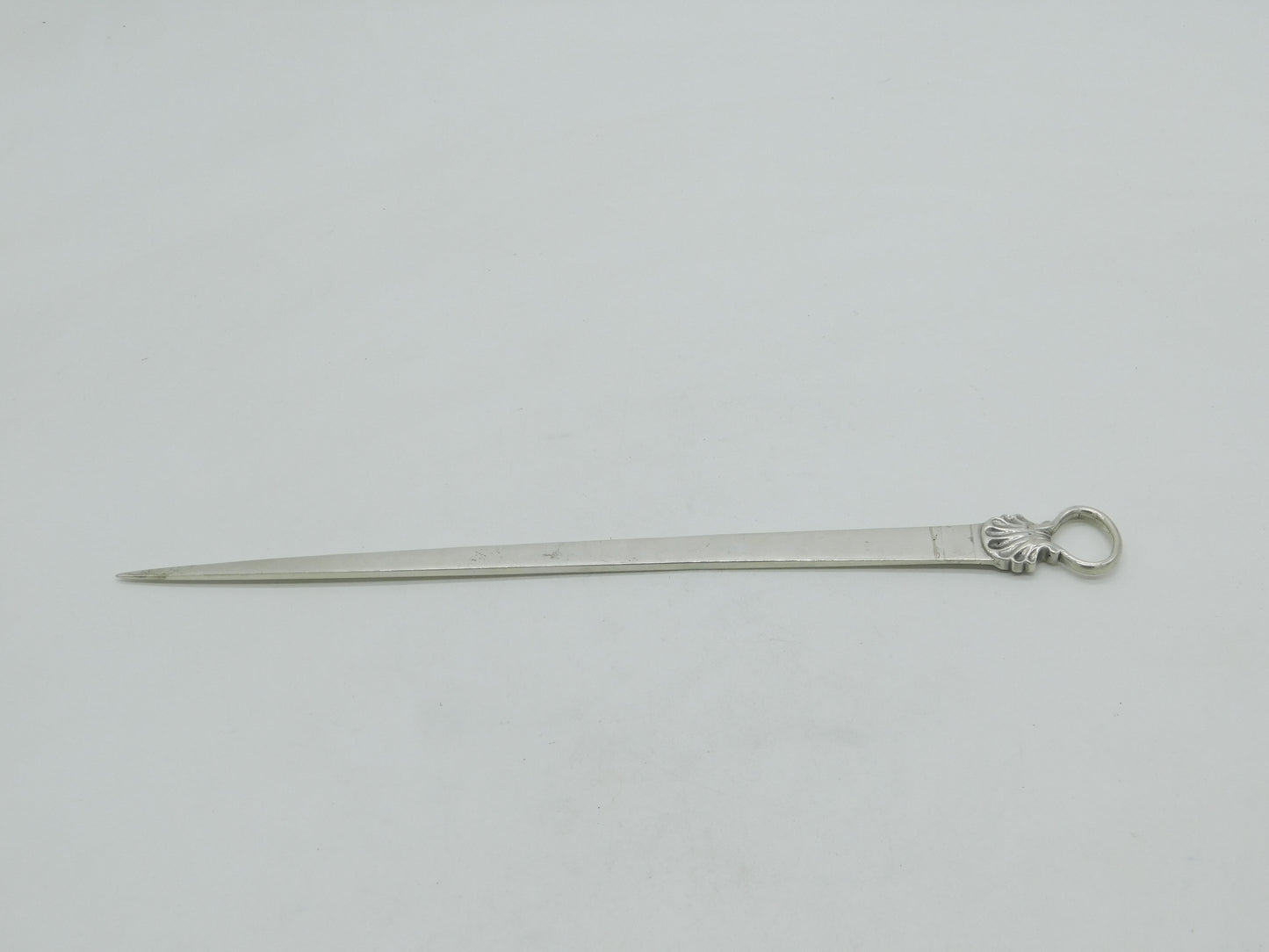 Early Georgian Sterling Silver Shell Pattern Meat Skewer 1786 London Antique