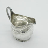 Georgian Sterling Silver Floral Bright Cut Cream Jug 1806 London Antique