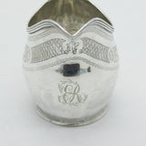 Georgian Sterling Silver Floral Bright Cut Cream Jug 1806 London Antique