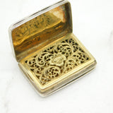 Nathaniel Mills George IV Sterling Silver Vinaigrette Antique 1828 Birmingham
