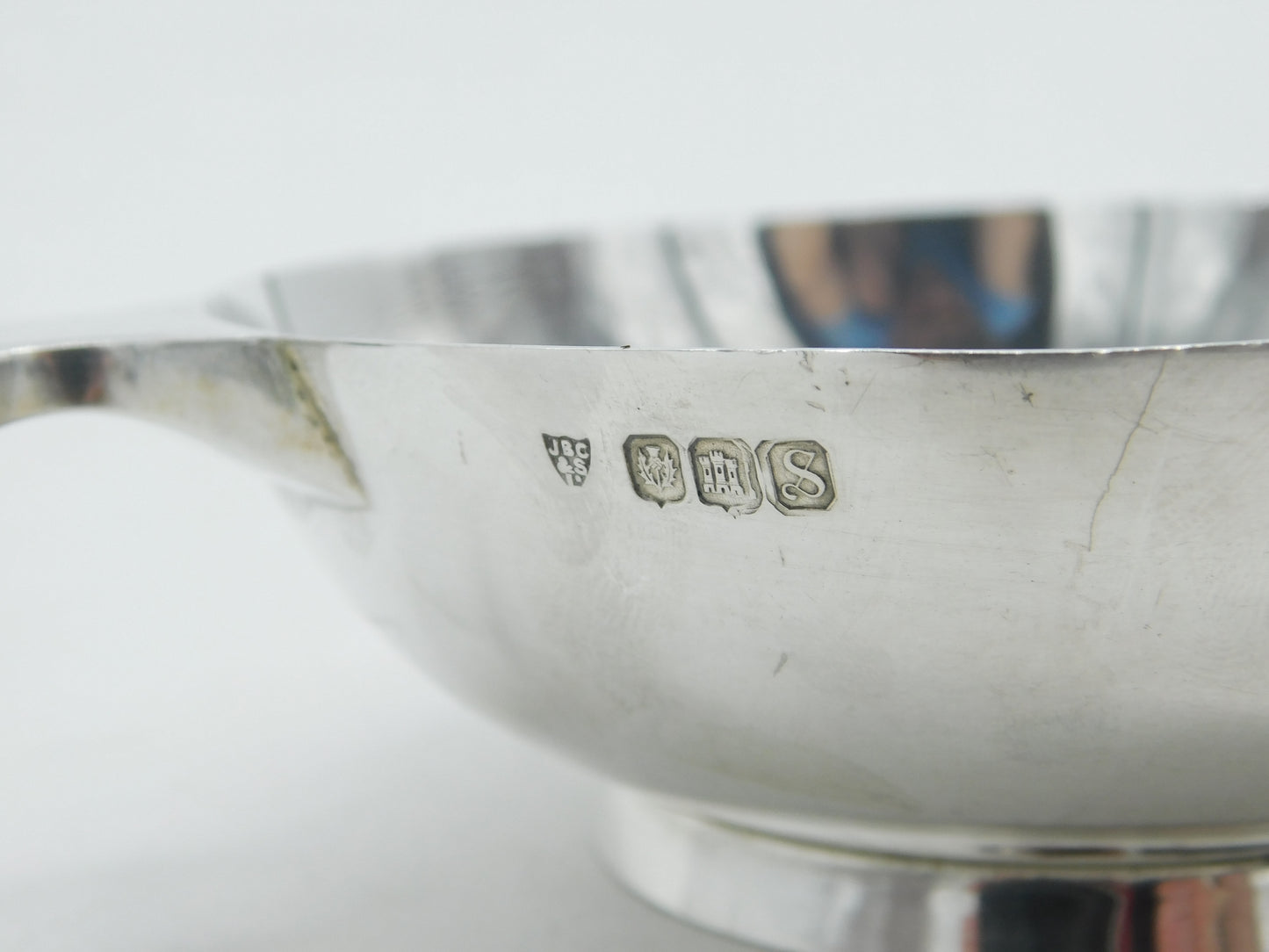 Scottish Sterling Silver Quaich Cup Vintage Edinburgh 1973 J.B Chatterley & Sons