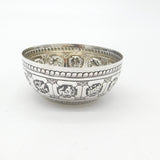 Victorian Sterling Silver 12 Signs of Zodiac Sweet Treat Bowl 1885 London