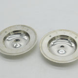 Britannia Silver Pair of Armada Dishes Vintage 1977 London Comyns & Sons