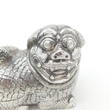 Large Cambodian Sterling Silver Betel Nut Box Dragon Form Antique c1930 Deco
