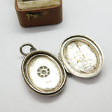Adie & Lovekin Victorian Sterling Silver Starburst Locket 1896 Birmingham