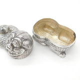 Large Cambodian Sterling Silver Betel Nut Box Dragon Form Antique c1930 Deco