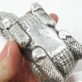 Large Cambodian Sterling Silver Betel Nut Box Dragon Form Antique c1930 Deco