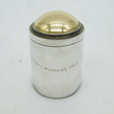 Asprey & Co. WW1 Interest Sterling Silver & Brass Ypres Campaign Vesta Case Antique