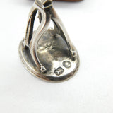 Georgian Sterling Silver Heraldic Lion Crested Intaglio Seal Fob c1740 Antique