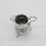 Early Georgian Sterling Silver Floral Baluster Cream Jug Antique 1763 London