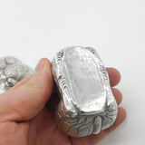 Cambodian Sterling Silver Betel Nut Box Classical Dragon Form Antique c1930 Deco