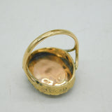 George IV 9ct Gold, Seed Pearl & Sardonyx Masonic Signet Ring Antique c1830s