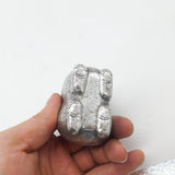 Cambodian Sterling Silver Betel Nut Box Classical Dragon Form Antique c1930 Deco