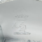 Pair Georgian Sterling Silver Heraldic Crested Salver Dishes London 1803 Antique