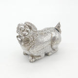 Cambodian Sterling Silver Classical Dragon Betel Nut Box Antique c1930 Deco