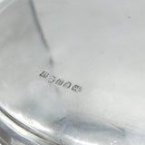 Pair Georgian Sterling Silver Heraldic Crested Salver Dishes London 1803 Antique