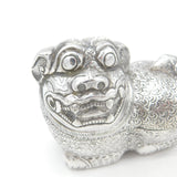 Cambodian Sterling Silver Betel Nut Box Classical Dragon Form Antique c1930