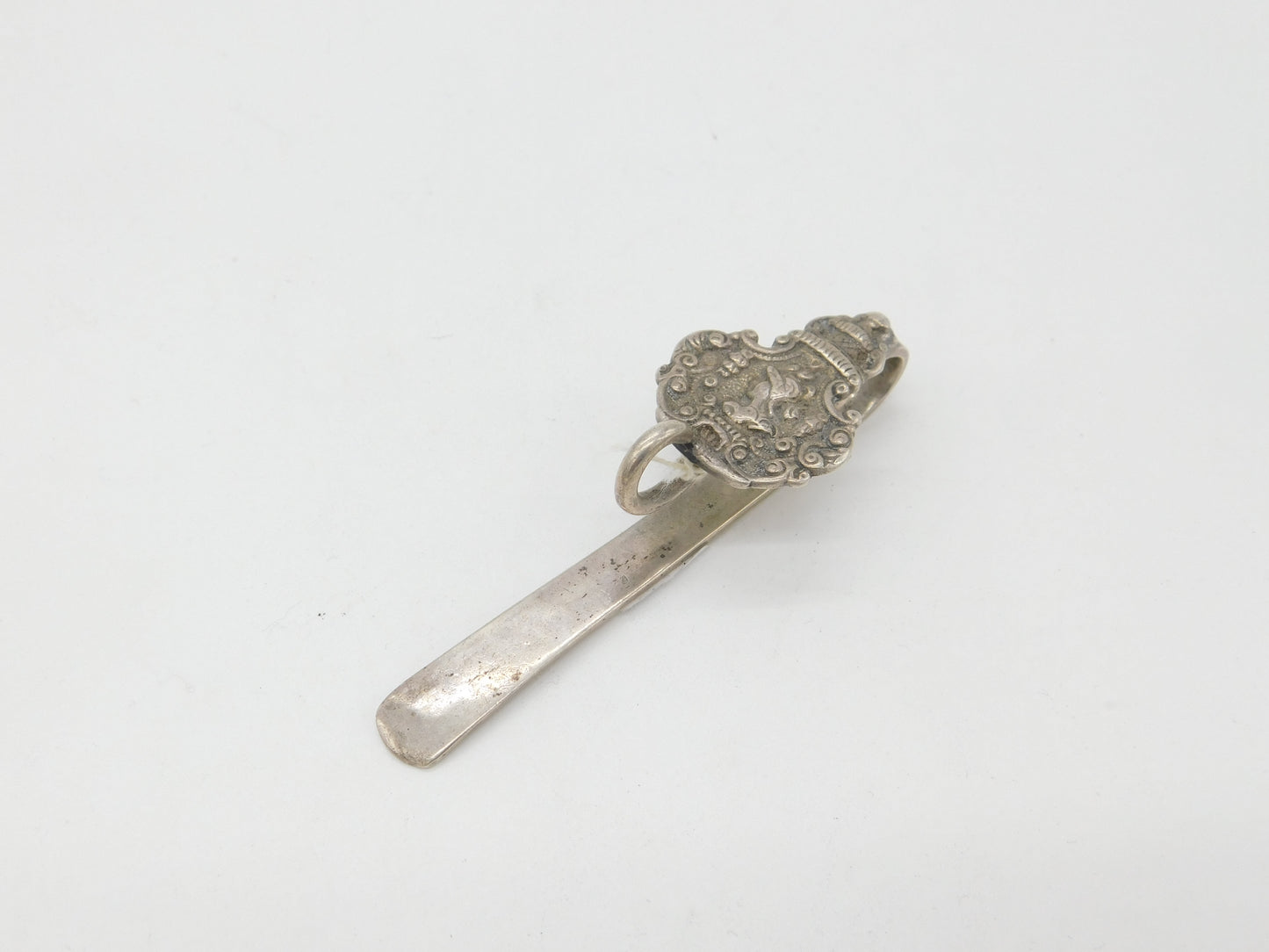 Victorian Dutch Sterling Silver Sewing Chatelaine Clip Antique c1880 Classical