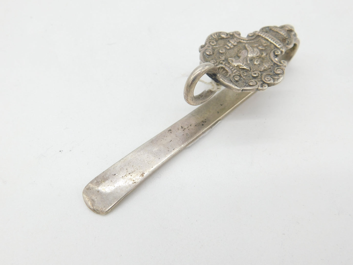 Victorian Dutch Sterling Silver Sewing Chatelaine Clip Antique c1880 Classical