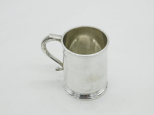 Victorian Sterling Silver Christening Mug or Tankard Antique 1901 London