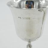 Pair of Sterling Silver Port or Sherry Goblets Vintage 1971 Birmingham