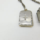 Large Victorian Cut Steel Sewing Chatelaine with Multiple Tools Antique c1850