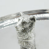 Sterling Silver Cast Brown Bear Head Ashtray or Pin Dish 1971 Vintage Birmingham