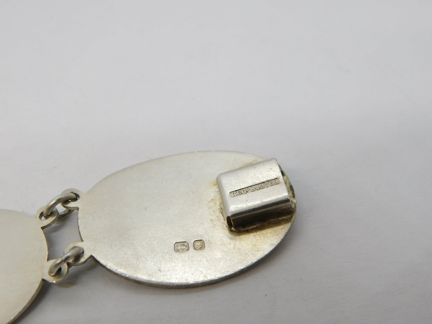 WWII Sterling Silver Allied Nations of War Panel Bracelet Antique 1945 London