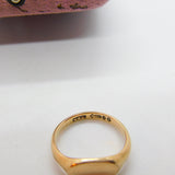 9ct Rose Gold Oval Essential Signet Ring Antique 1923 London W Wilkinson Ltd