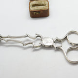 George II Pair Sterling Silver Shell Bowl Sugar Nips 1760 London James Jennings