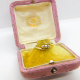 Victorian 18ct Yellow Gold & Three-Stone Diamond Crossover Ring c1900 Antique