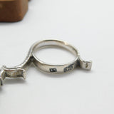 George II Pair Sterling Silver Shell Bowl Sugar Nips 1760 London James Jennings