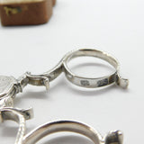 George II Pair Sterling Silver Shell Bowl Sugar Nips 1760 London James Jennings