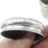 Edwardian Sterling Silver Floral Pattern Trinket Box 1902 Birmingham Antique