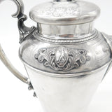Large Neoclassical Silver Plated Cocktail Shaker or Mixer Evans Antique c1930