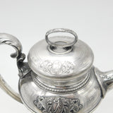 Large Neoclassical Silver Plated Cocktail Shaker or Mixer Evans Antique c1930