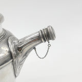 Large Neoclassical Silver Plated Cocktail Shaker or Mixer Evans Antique c1930