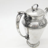 Large Neoclassical Silver Plated Cocktail Shaker or Mixer Evans Antique c1930
