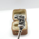Sterling Silver Camel Head Terminal Novelty Teaspoon 1928 Sheffield Antique
