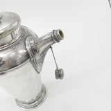 Large Neoclassical Silver Plated Cocktail Shaker or Mixer Evans Antique c1930