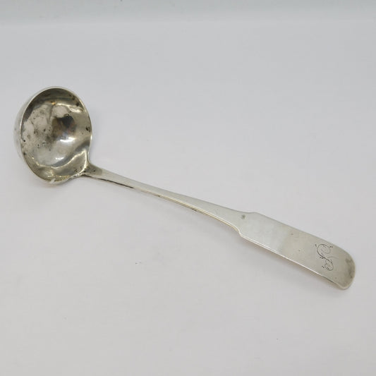 George III Perth Scottish Provincial Sterling Silver Sauce Ladle Antique c1800 William Ritchie