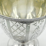 Georgian Sterling Silver Crested Swing Handle Basket Antique 1798 London