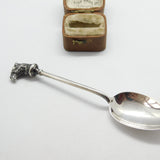 Sterling Silver Camel Head Terminal Novelty Teaspoon 1928 Sheffield Antique