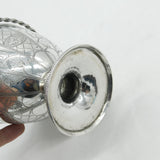 Georgian Sterling Silver Crested Swing Handle Basket Antique 1798 London