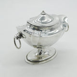 Victorian Sterling Silver Pedestal Tea Caddy Antique 1901 London Thomas Hayes
