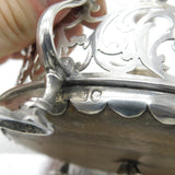 Victorian Sterling Silver Cut Glass Complete Cruet Set 1843 London Antique