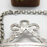 Georgian Sterling Silver Wreath & Urn Pattern 'Brandy' Decanter Label c1790